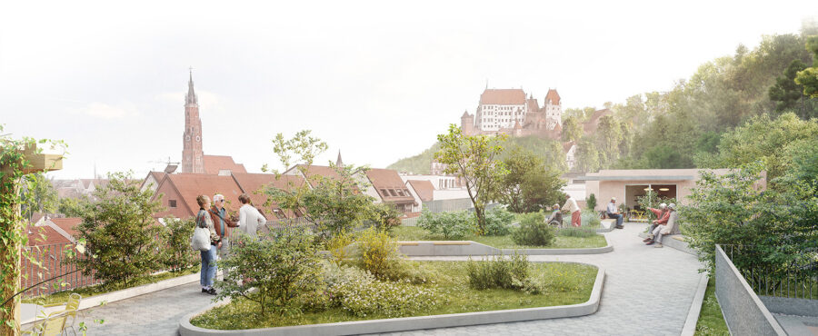LEICHTphysics Wohnen am Kupfereck Seniorenwohnen garten aussicht burg trausnitz